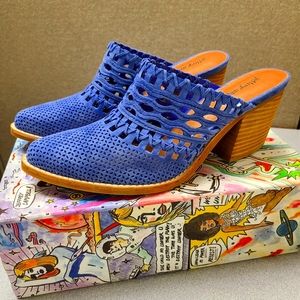 Jeffrey Campell Favela Woven Suede Mule